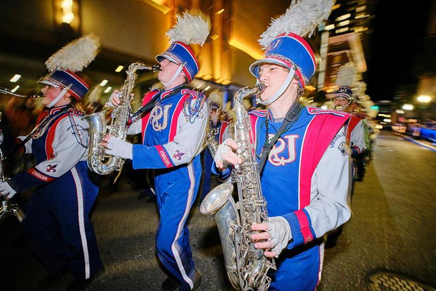 Jaguar Marching Band with Saxophone